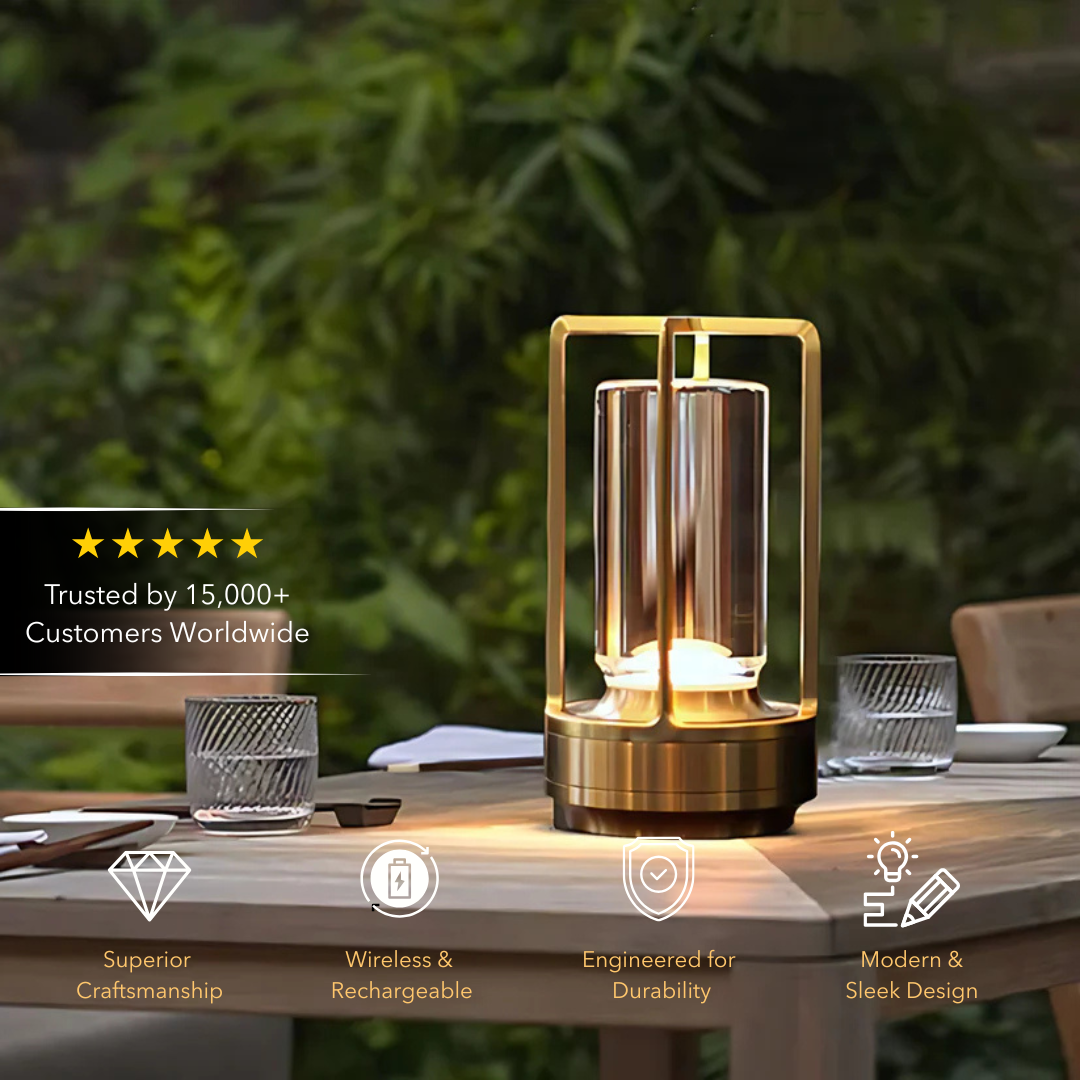 Lagoz Crystal | Table Lantern Lamp