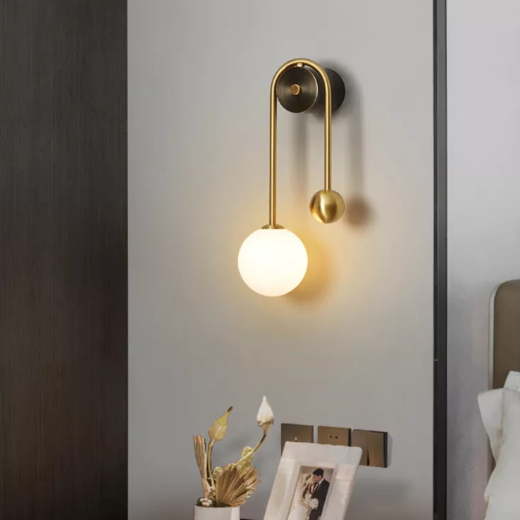 Lagoz Bomi | Modern Nordic Gold Wall Sconces