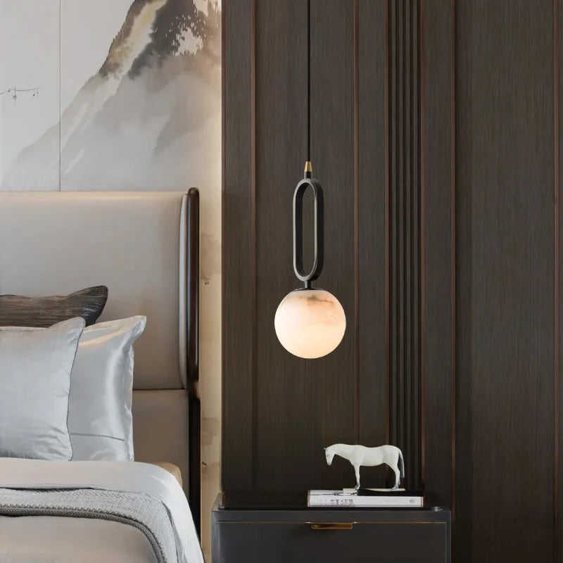 Lagoz Focus Pendant Light | Marble Natural Stone