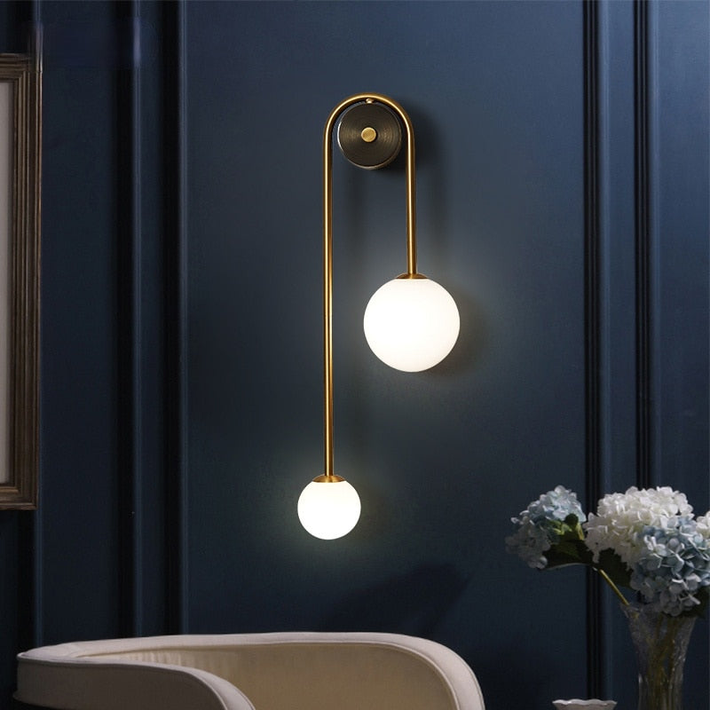 Lagoz Bomi | Modern Nordic Gold Wall Sconces
