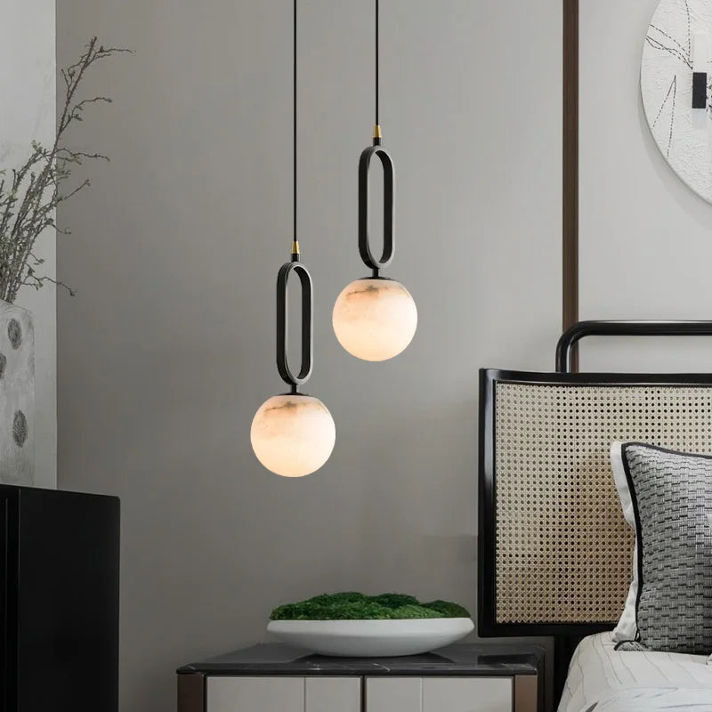 Lagoz Focus Pendant Light | Marble Natural Stone