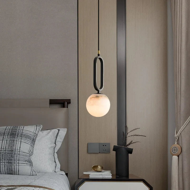 Lagoz Focus Pendant Light | Marble Natural Stone