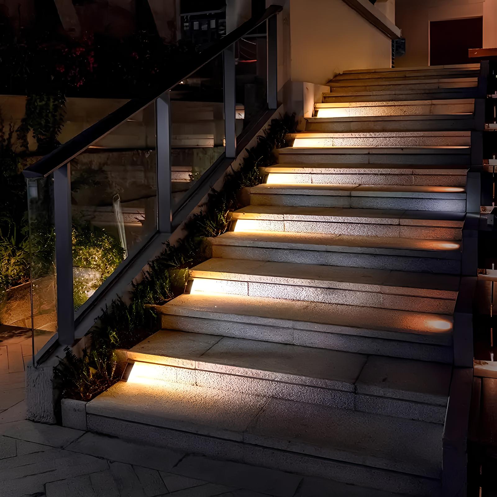 Lagoz Step |Solar Powered Stair Outside Lights