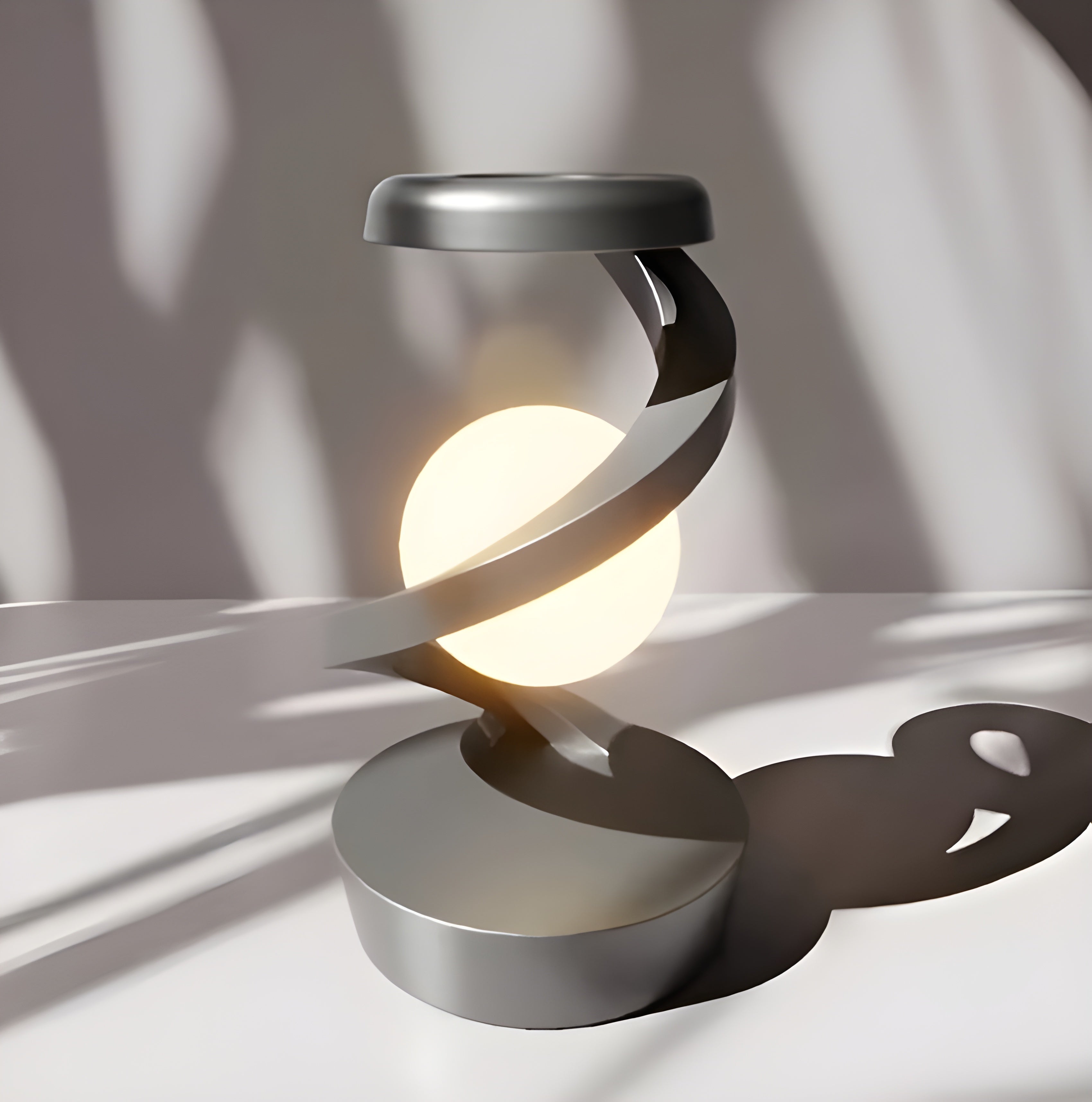 Lagoz | Luxury Levitating Spiral Lamp with Wireless Charging