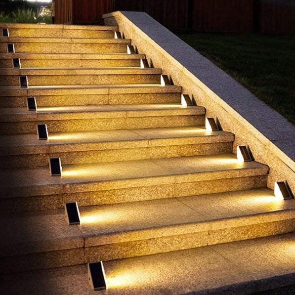Lagoz Step |Solar Powered Stair Outside Lights