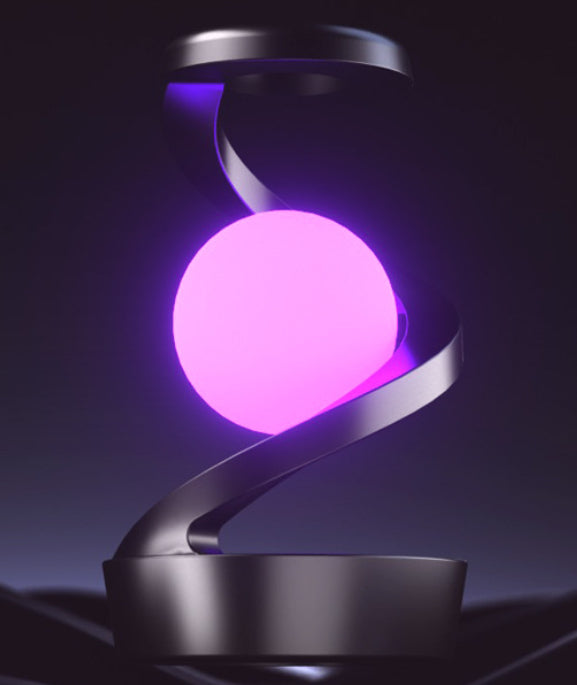 Lagoz | Luxury Levitating Spiral Lamp with Wireless Charging