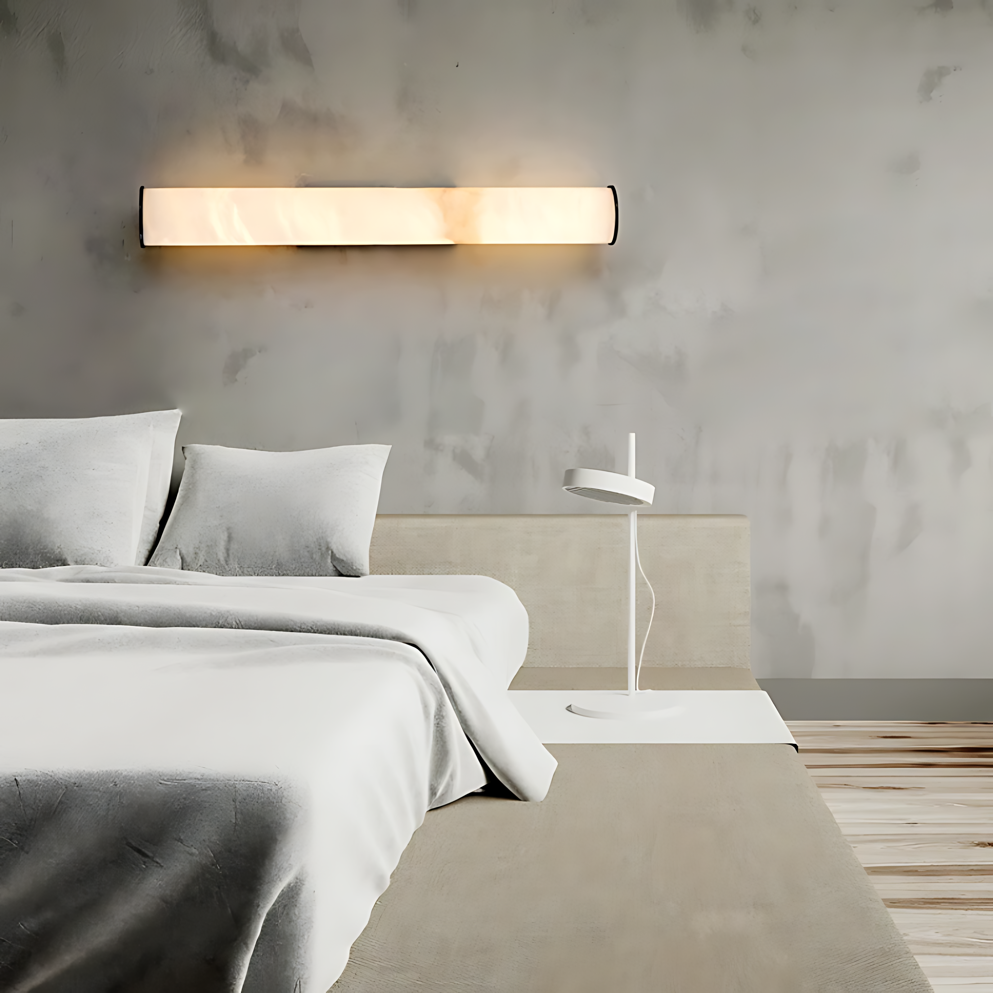 Lagoz Cylinder LED Wall Lamp - Marble Natural Stone