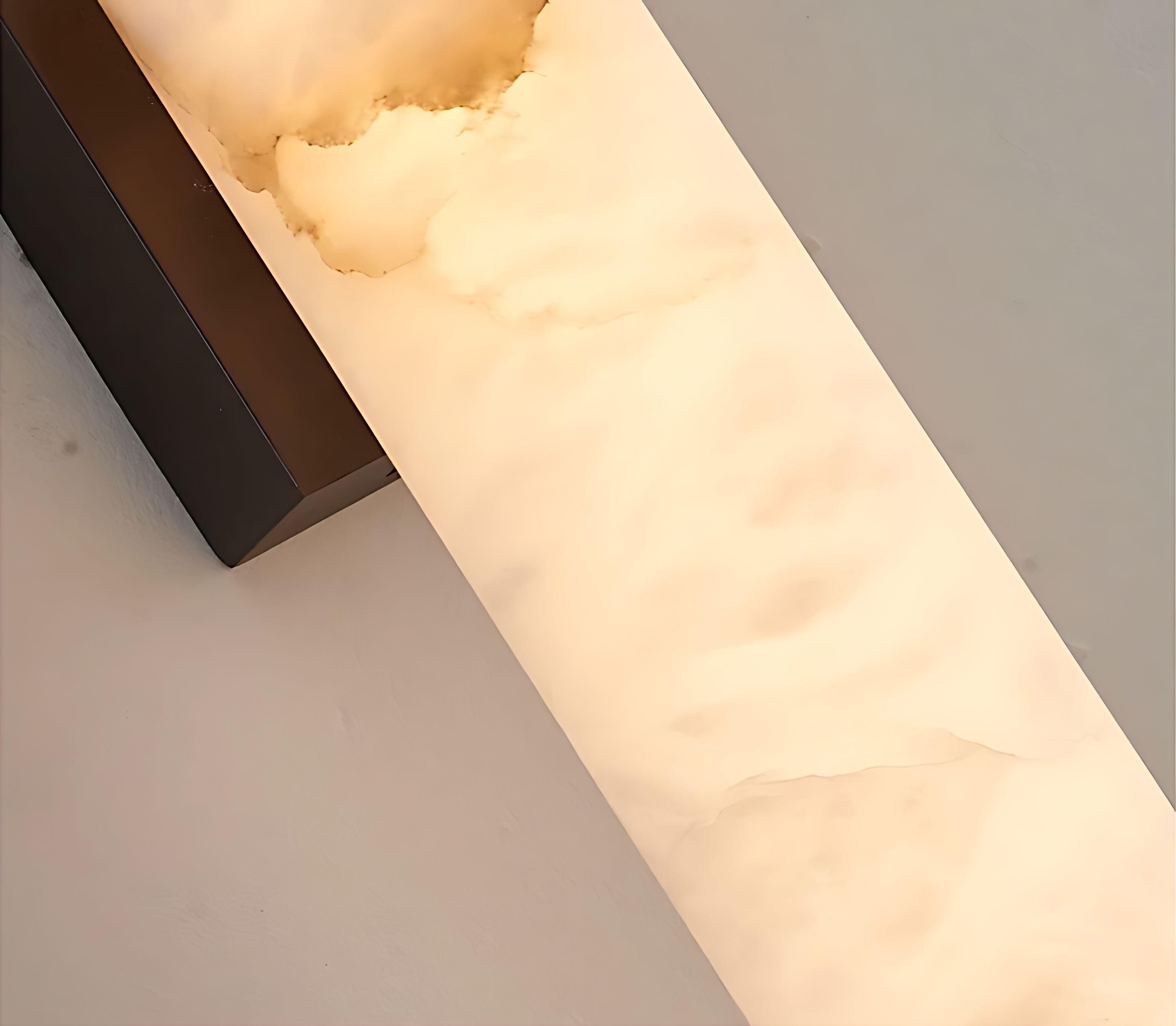 Lagoz Cylinder LED Wall Lamp - Marble Natural Stone