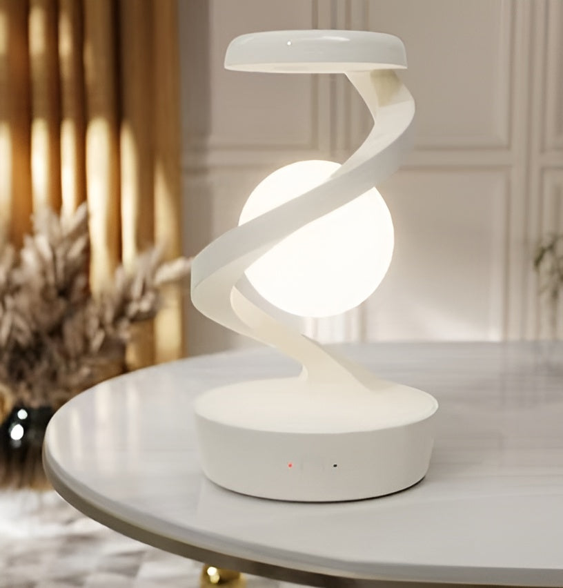 Lagoz | Luxury Levitating Spiral Lamp with Wireless Charging