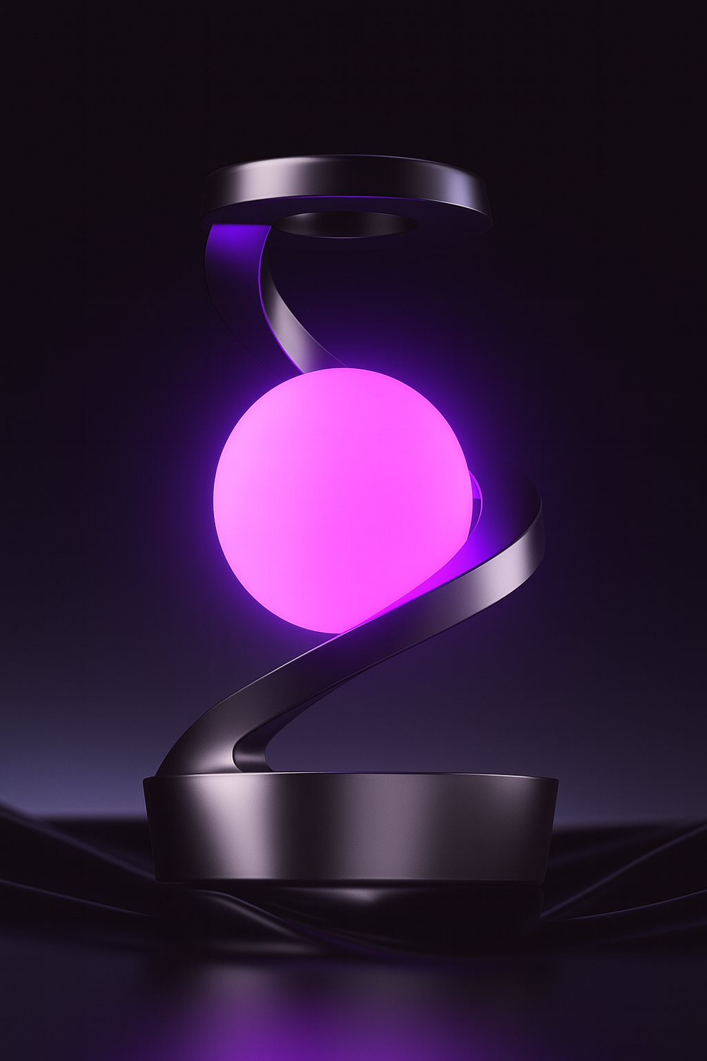 Lagoz | Luxury Levitating Spiral Lamp with Wireless Charging