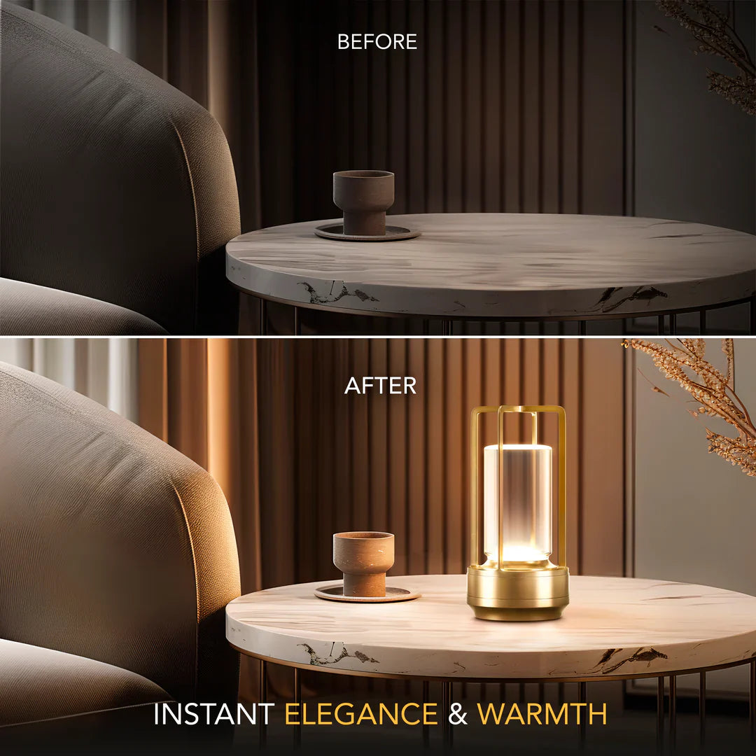 Lagoz Crystal | Table Lantern Lamp