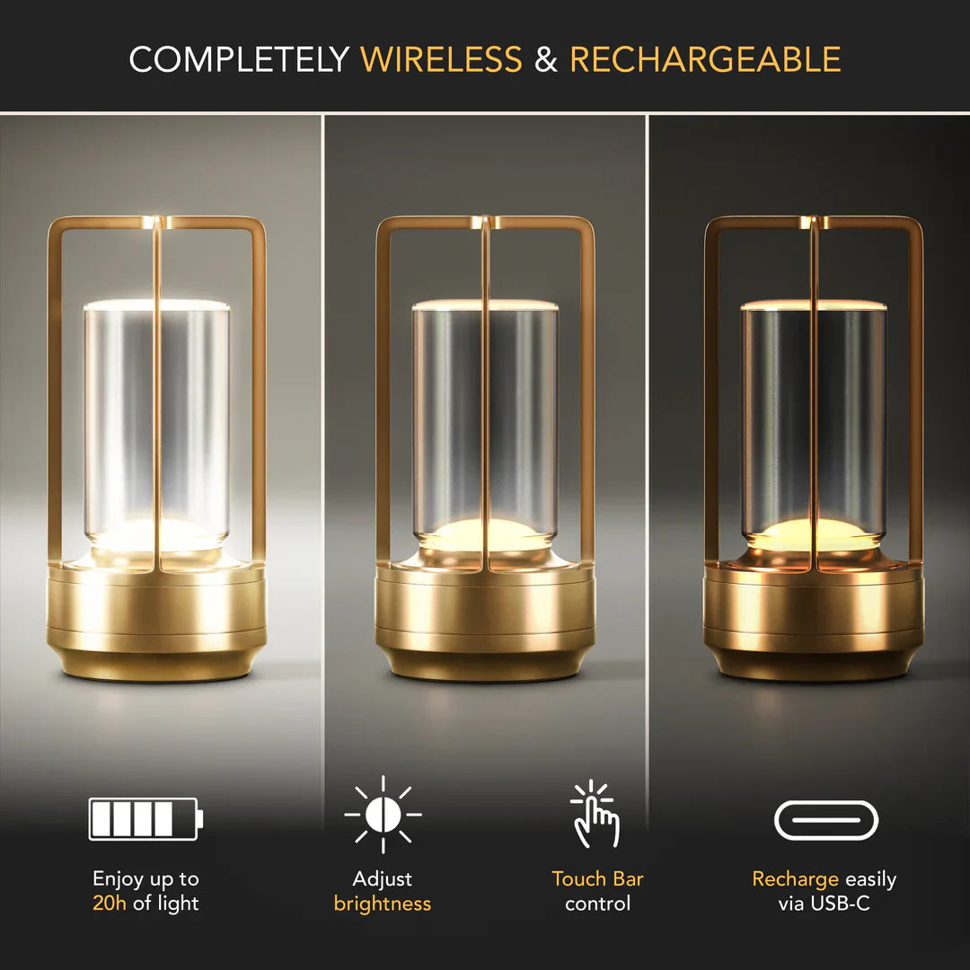 Lagoz Crystal | Table Lantern Lamp