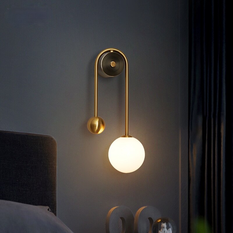 Lagoz Bomi | Modern Nordic Gold Wall Sconces