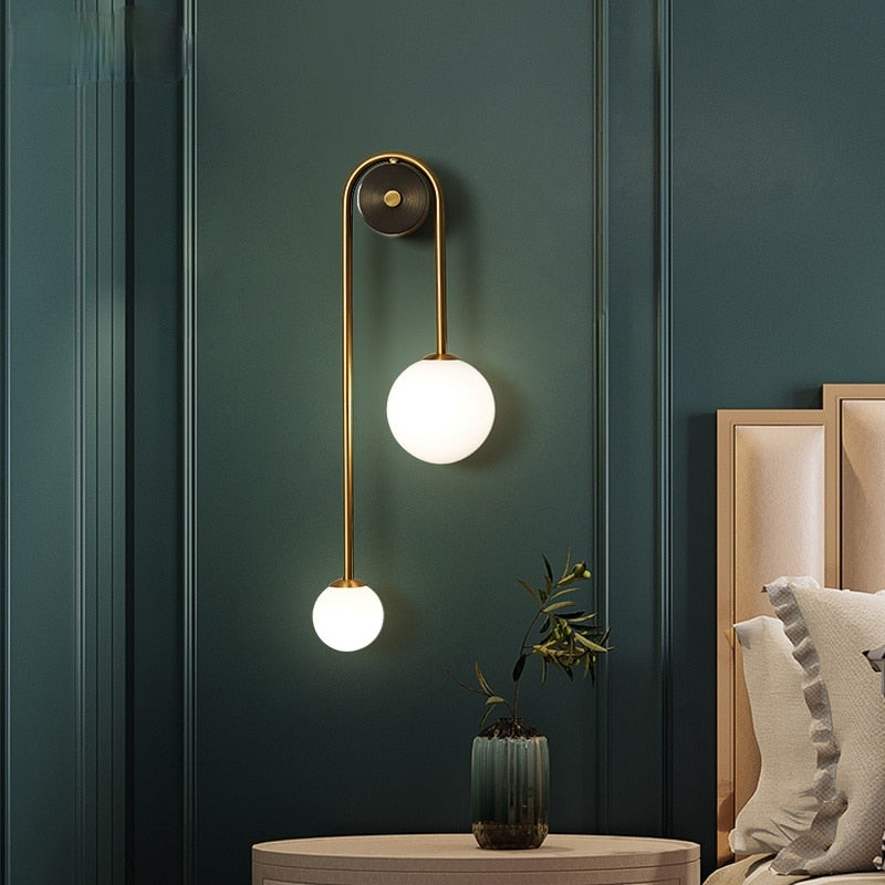 Lagoz Bomi | Modern Nordic Gold Wall Sconces