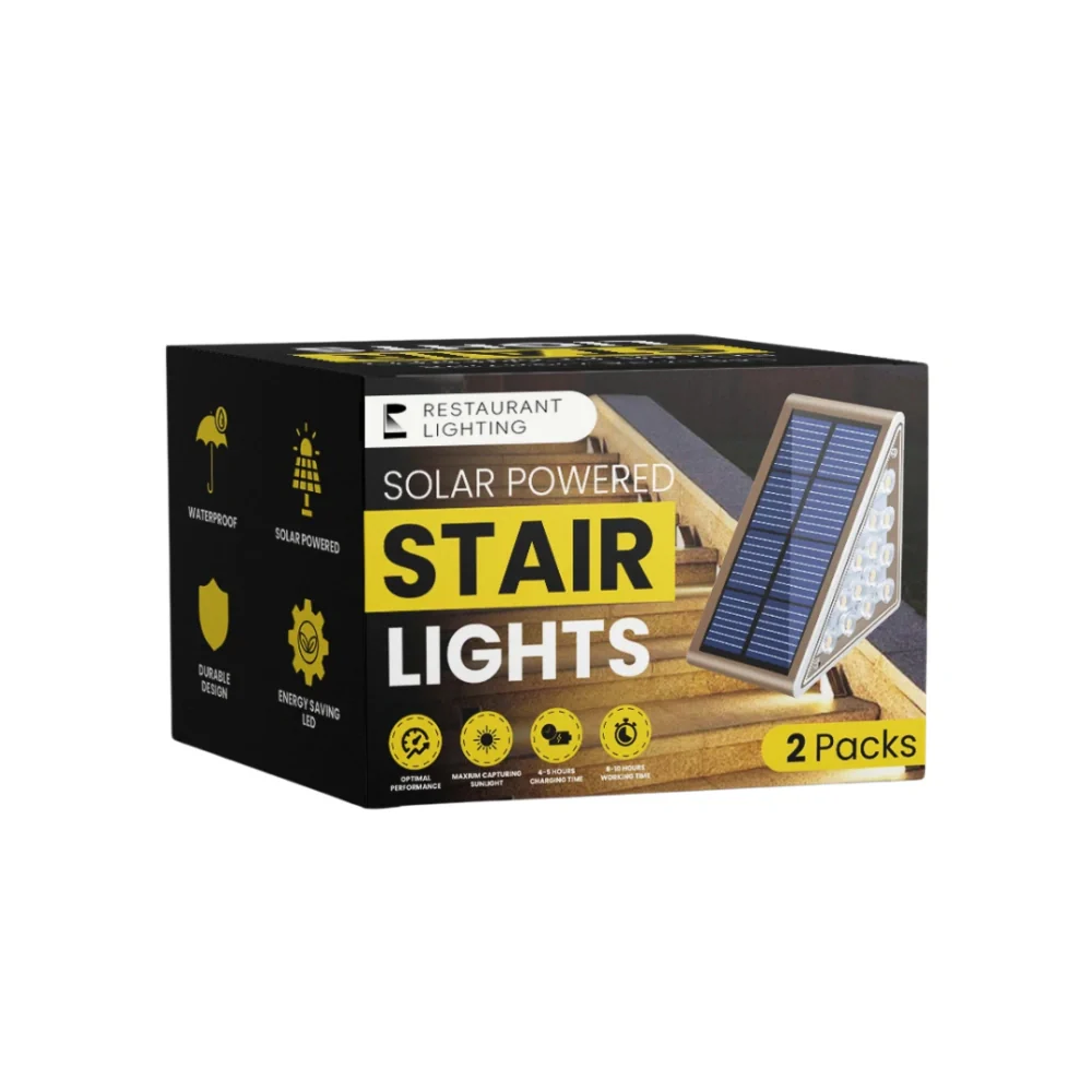 Lagoz Step |Solar Powered Stair Outside Lights